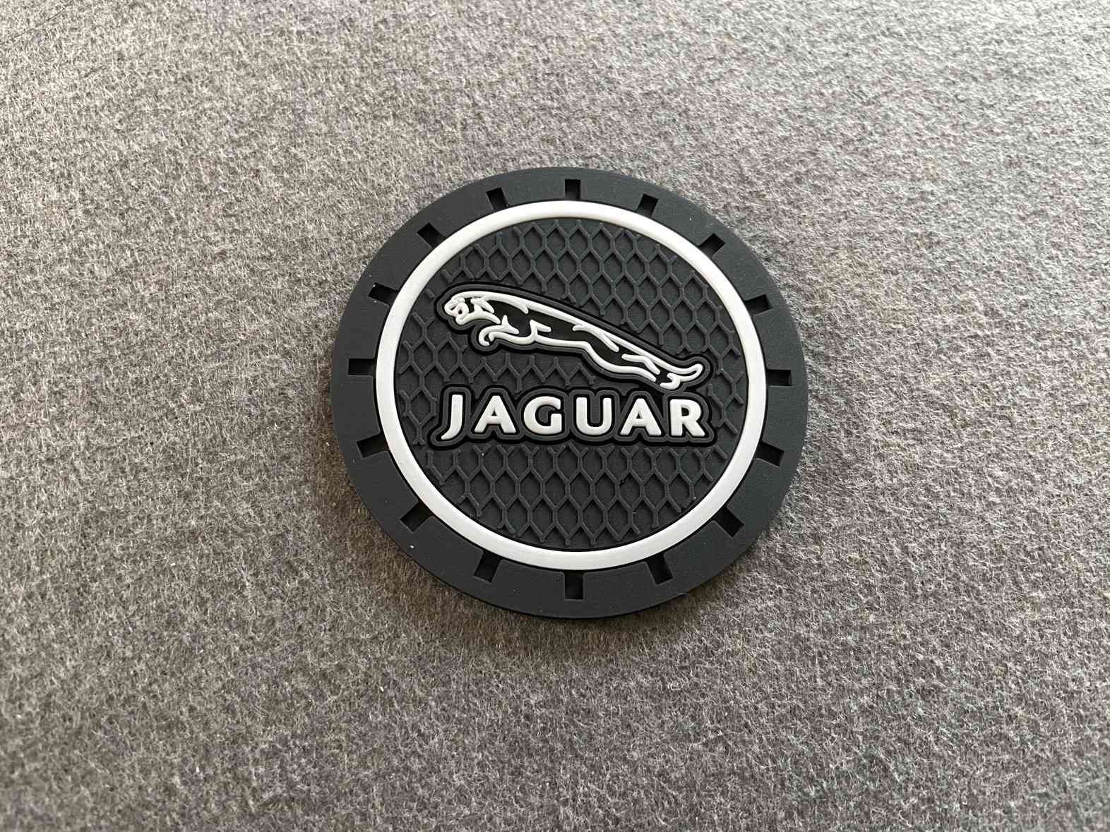 NEW Jaguar ジャガー ドリンクホルダー コースター 2枚セット 車内アクセサリー