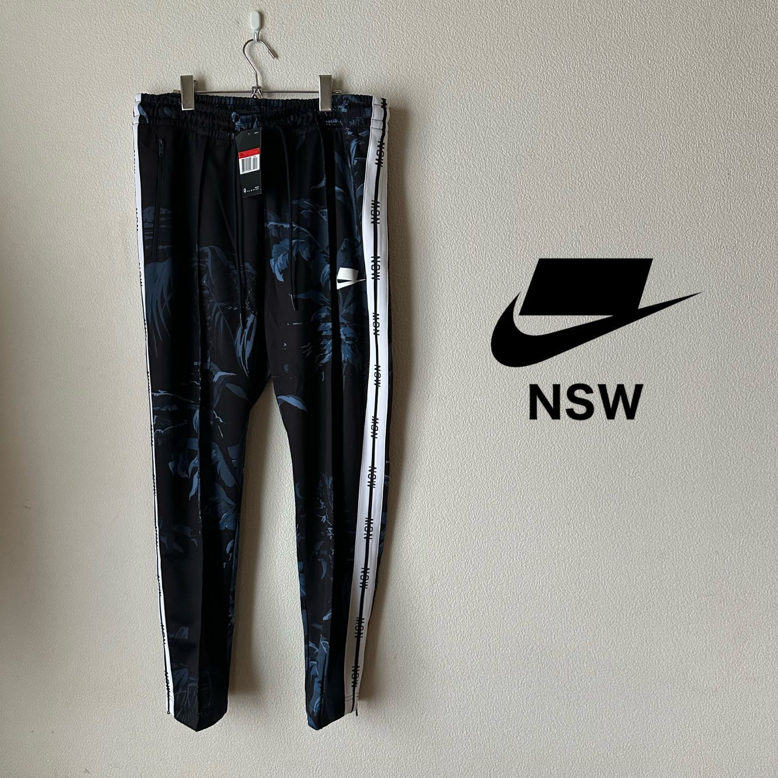 処分 NIKE NSW TRACK PANTS AR1613-010 BLK BLU L