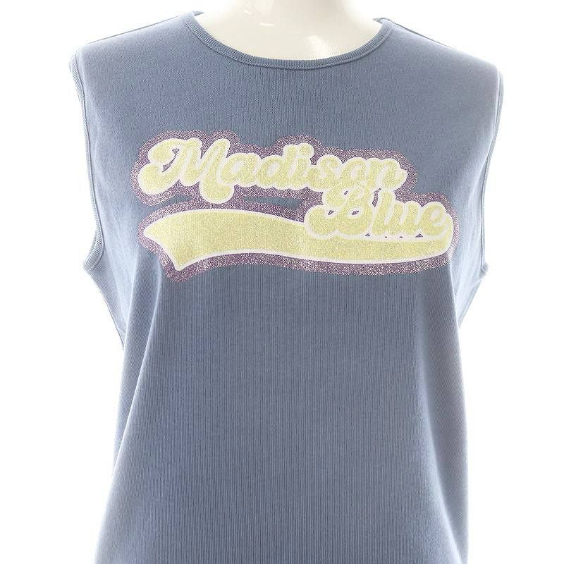 MADISONBLUE - マディソンブルー 24SS GLITTER LOGO TANK タンクトップ マディソンブルー MADISONBLUE 24SS GLITTER LOGO TANK タンク