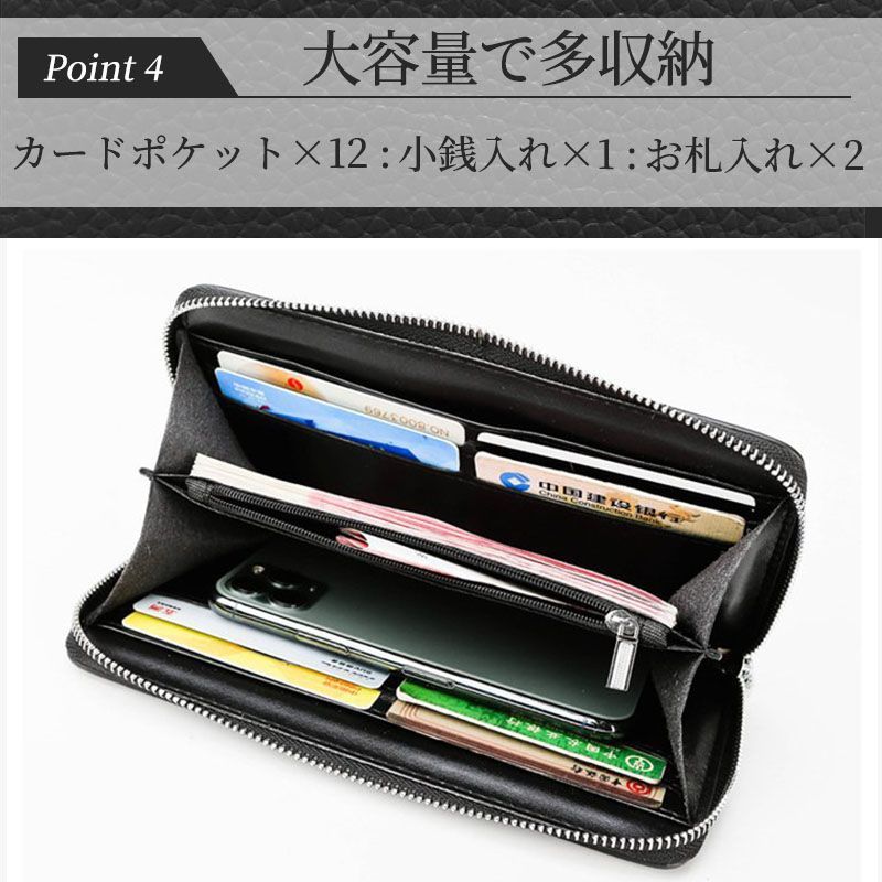 クロコダイル 財布 メンズ 長財布 ウォレット 本革 ラウンド