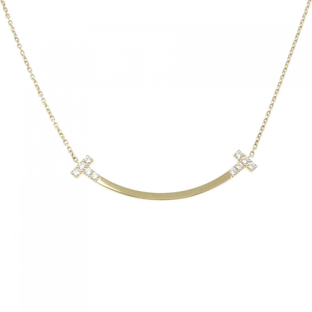 ティファニー Tスマイル ミディアム ネックレス 0.19CT - メルカリ 