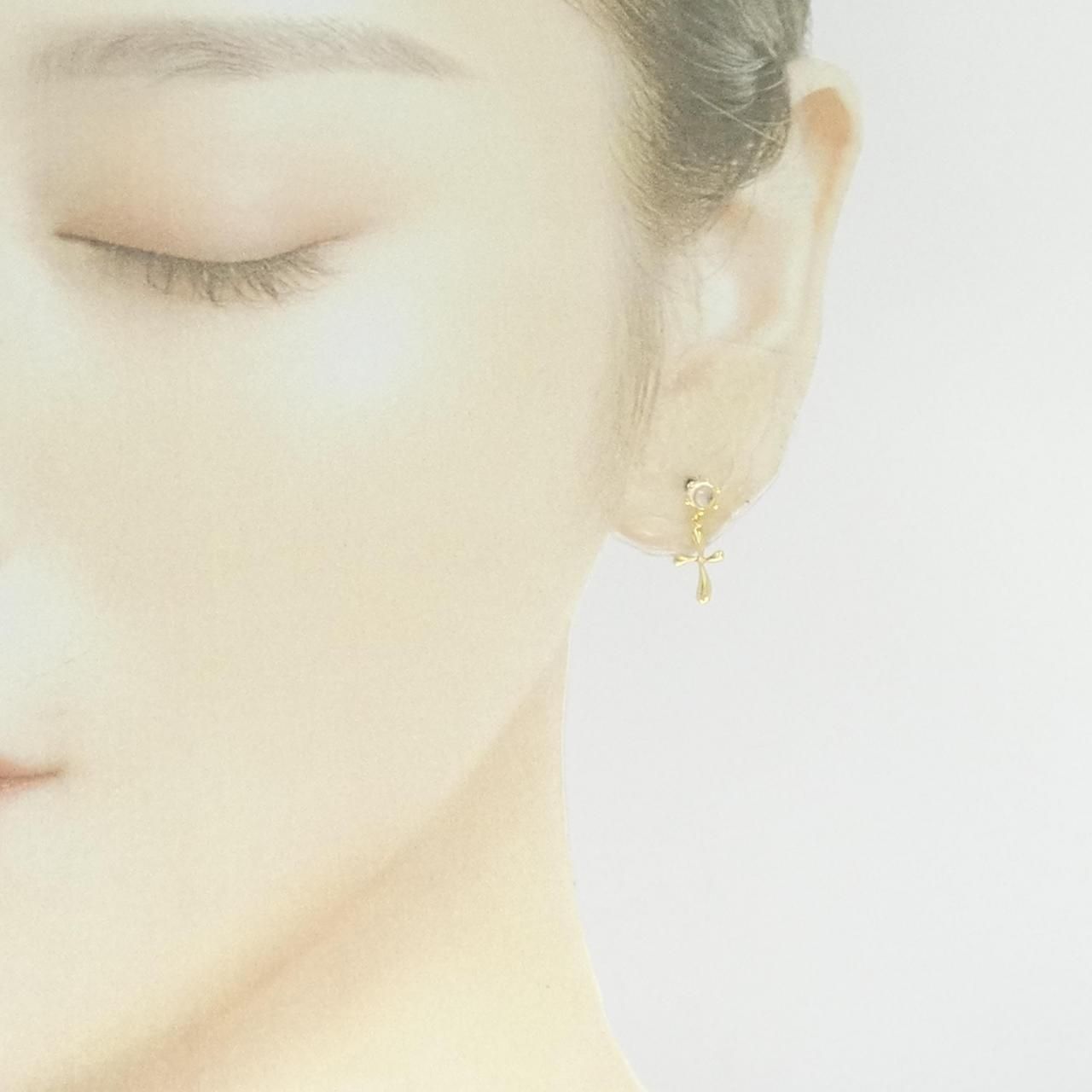 ete K18YG フルール タンザナイト ピアス K18YG フルール ピアス