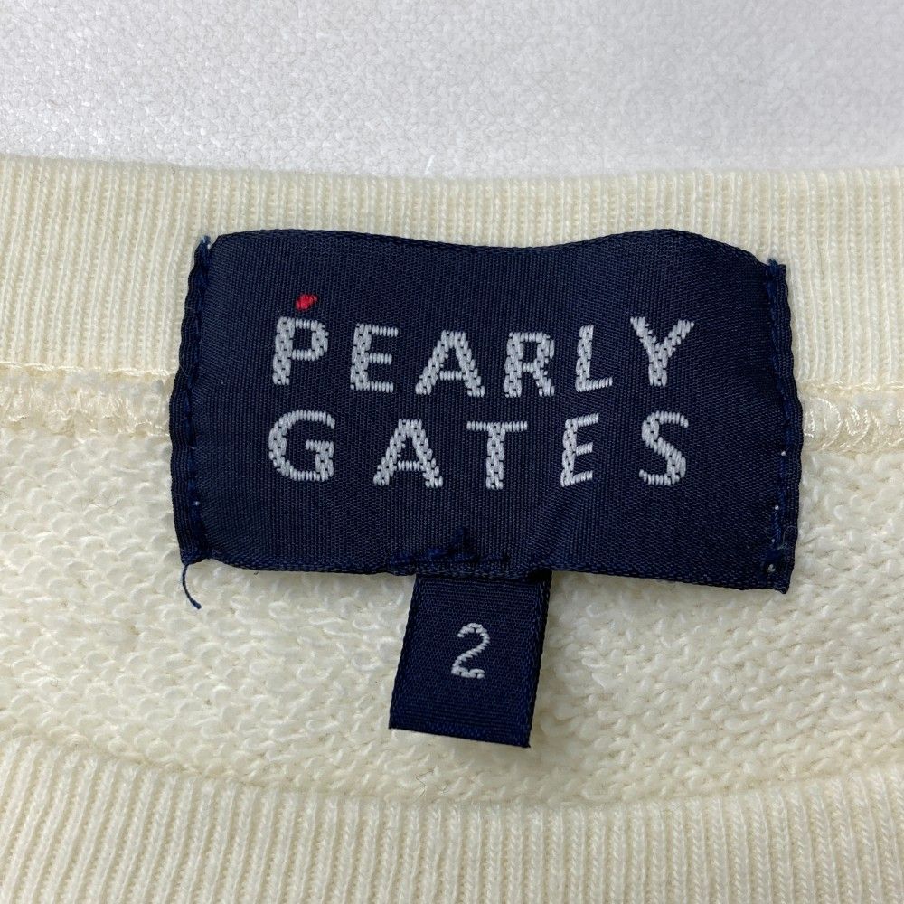 サイズ：2 PEARLY GATES パーリーゲイツ ×MR.MEN LITTLE MISS スウェットトレーナー  ホワイト系 [240101424095] ゴルフウェア レディース ストスト サイズ：2 PEARLY GATES パーリーゲイツ ×MR.MEN LITTLE MISS