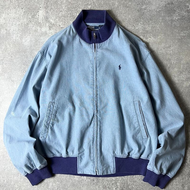 90s POLO RALPH LAUREN タンカース タイプ コットン シャンブレー