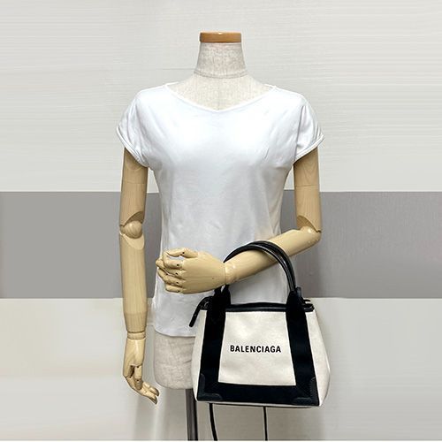 専用出品☆ BALENCIAGA  xs トートバック　ナチュラル×ブラック