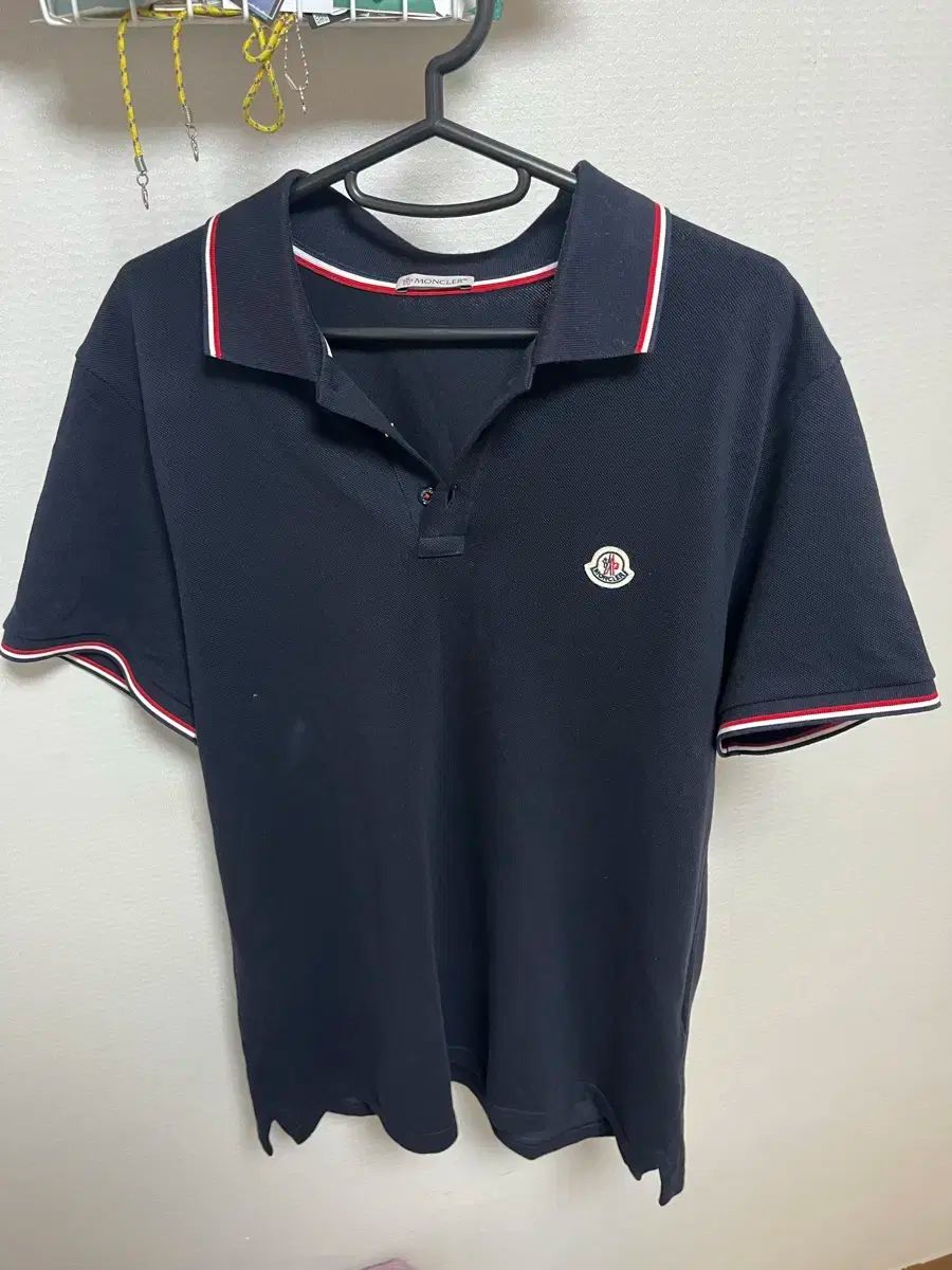 SYOO_さん専用　Moncler polo navy中古古着 SYOO_さん専用 Moncler polo navy古着