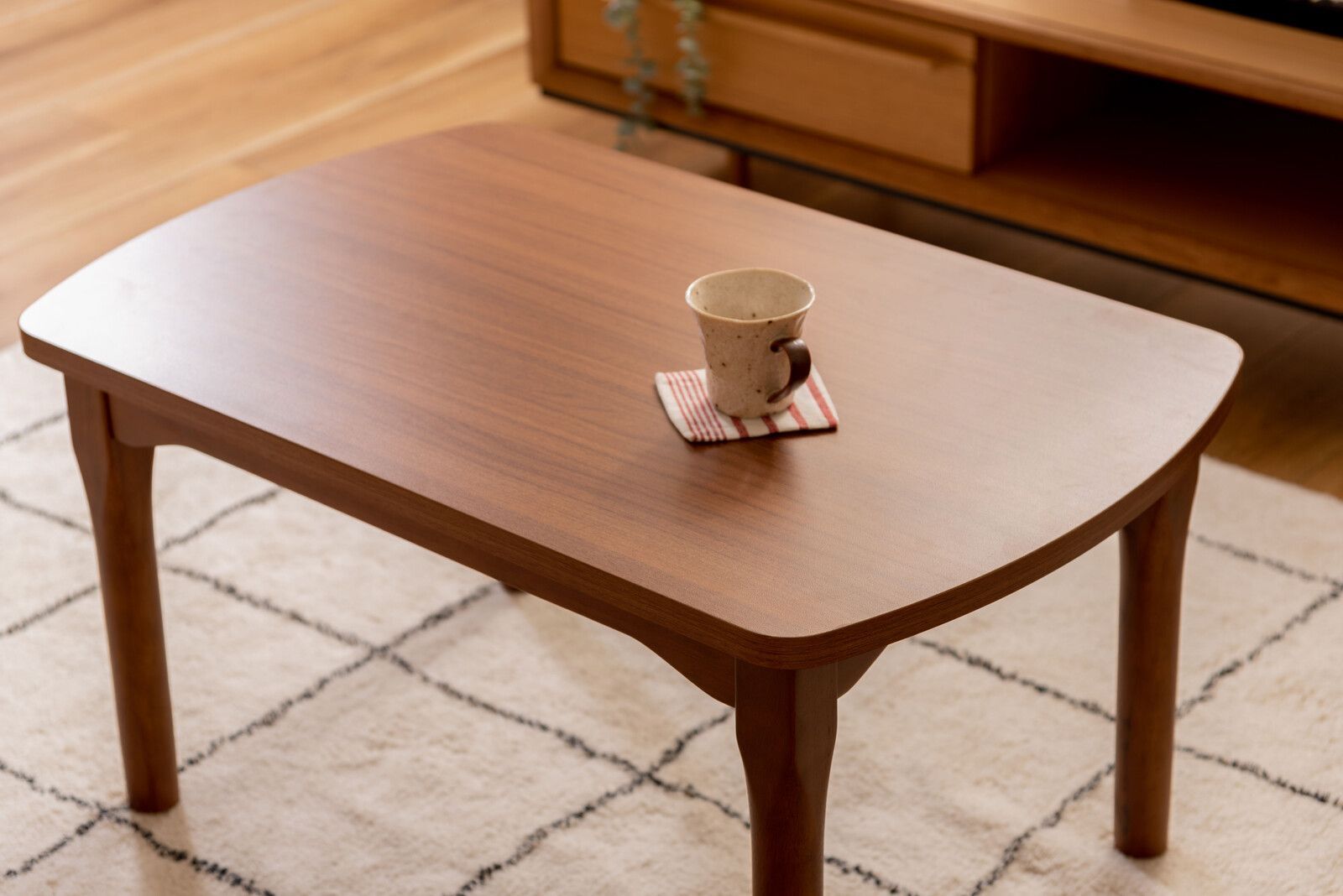 1人用 2WAY 継脚式 こたつテーブル ブラウン 幅80cm こたつ 炬燵 テーブル ハイテーブル