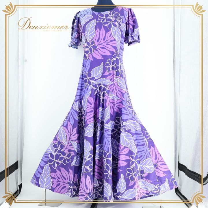 マカマカ パウスカート フラダンス リーフ柄 ハワイアン リゾート 衣装