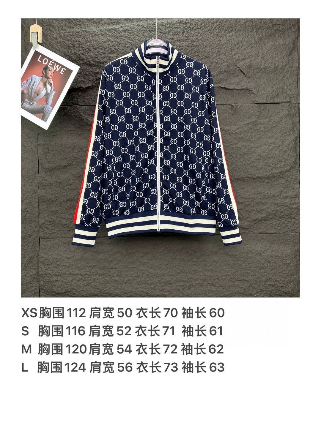 G*︎様 GUCCI GG ロゴパターン ジャケット ネイビー　M 楽天市場】グッチ GUCCI レザーボンバージャケット ライダース