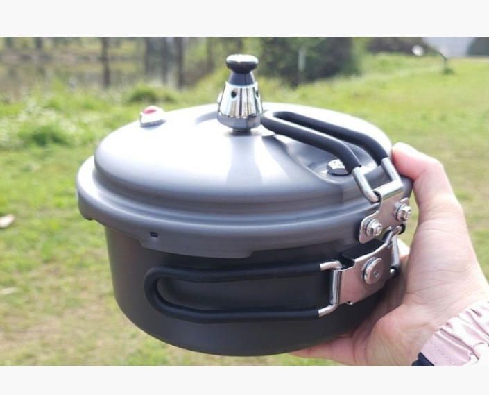 軽量ポータブル折りたたみ式アウトドア圧力鍋ハイキングキャンプ80 Kpa高原2 Lミニ圧力鍋対応 2L