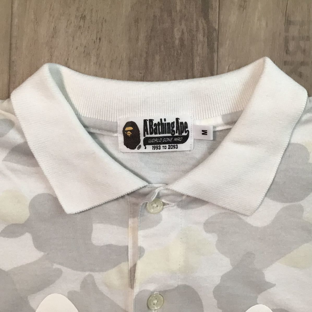 ☆蓄光☆ City camo シャーク ポロシャツ Mサイズ a bathing ape