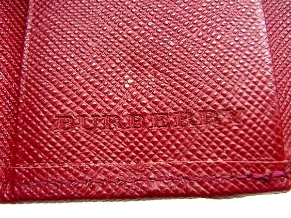 BURBERRY バーバリー キャンバス×レザー チェック柄 4連 キーケース 鍵