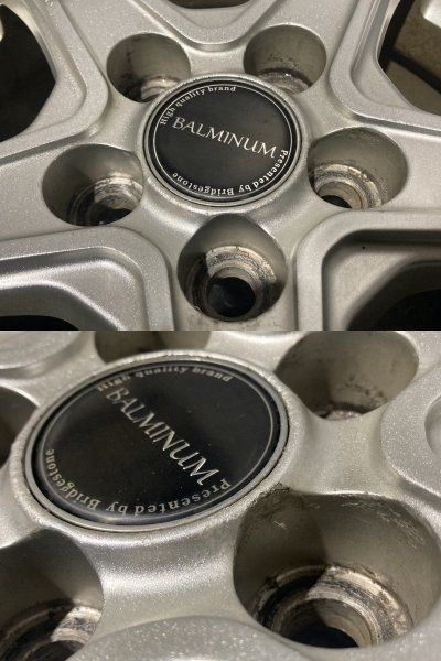 BS BRIDGESTONE BALMINUM V5/VR5 バルミナ 社外ホイール 15インチ 6J5HPCD100+45 トヨタ純正ナット必須 プリウス等　(MHB068) クレジットカード QRコード決済可能 BS BRIDGESTONE BALMINUM V5/VR5 バルミナ 社外ホイール 15インチ