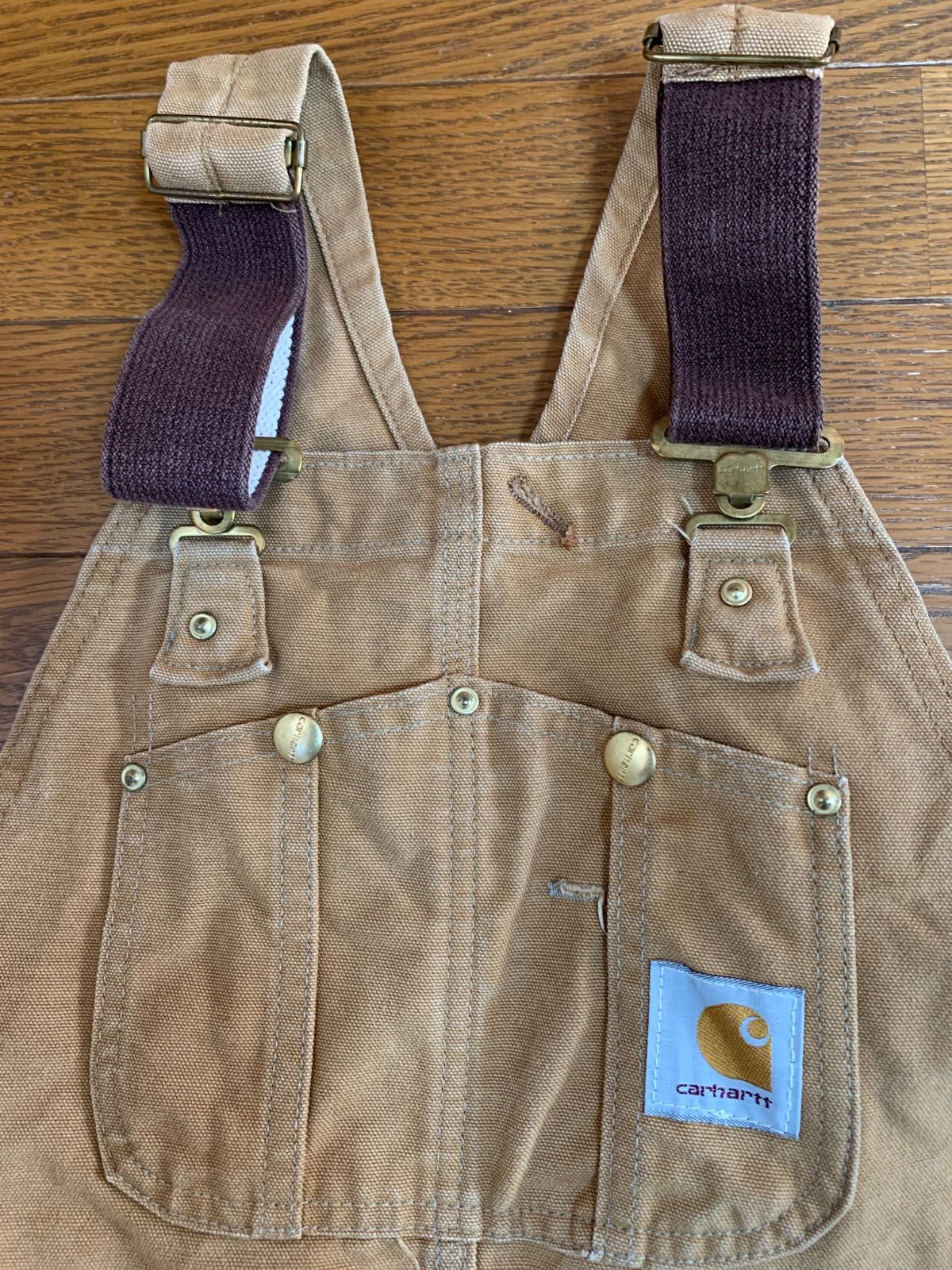 carharttカーハート オーバーオール ダック 地キルティング 34 c 30