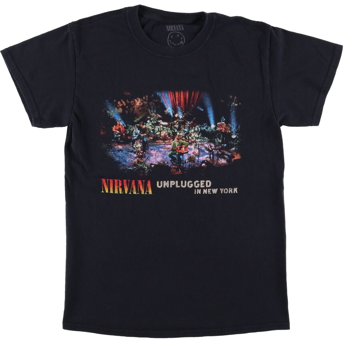 古着 AMPLIFIED NIRVANA ニルヴァ―ナ バンドTシャツ バンT レディースL相当 /eaa547477 古着 AMPLIFIED NIRVANA ニルヴァ―ナ バンドTシャツ バンT