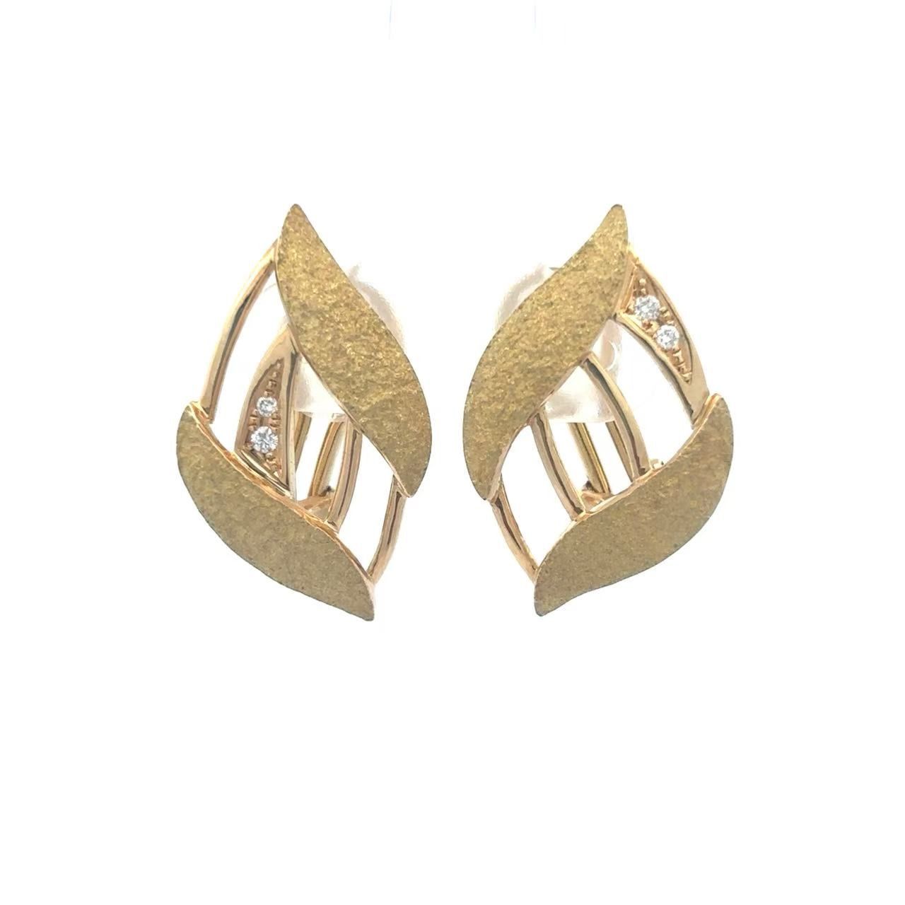 ダイヤモンド0.04ct 0.04ct イヤリング K18 -X10018