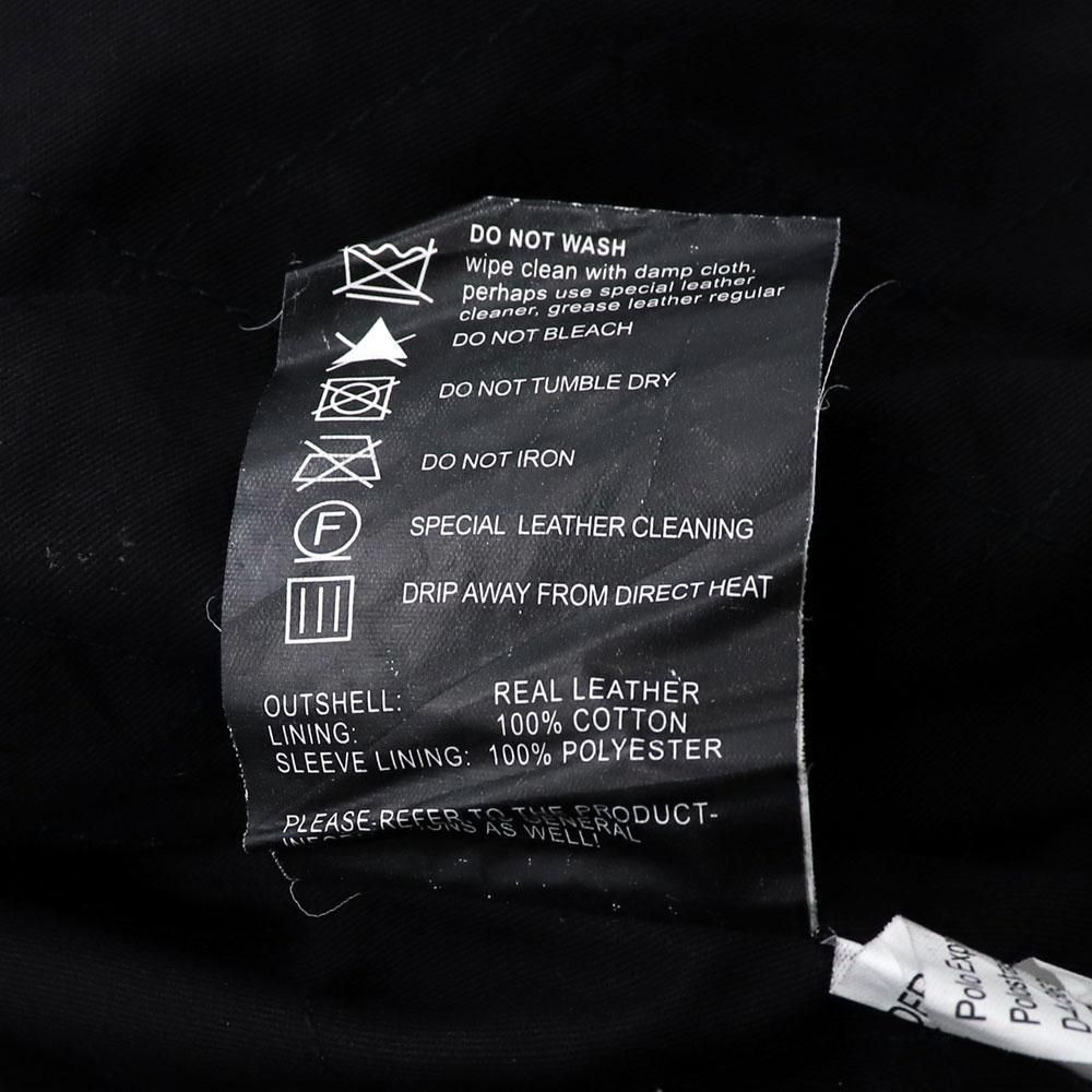 ユーロ古着 polo レーシングライダースジャケット アームロゴ バック