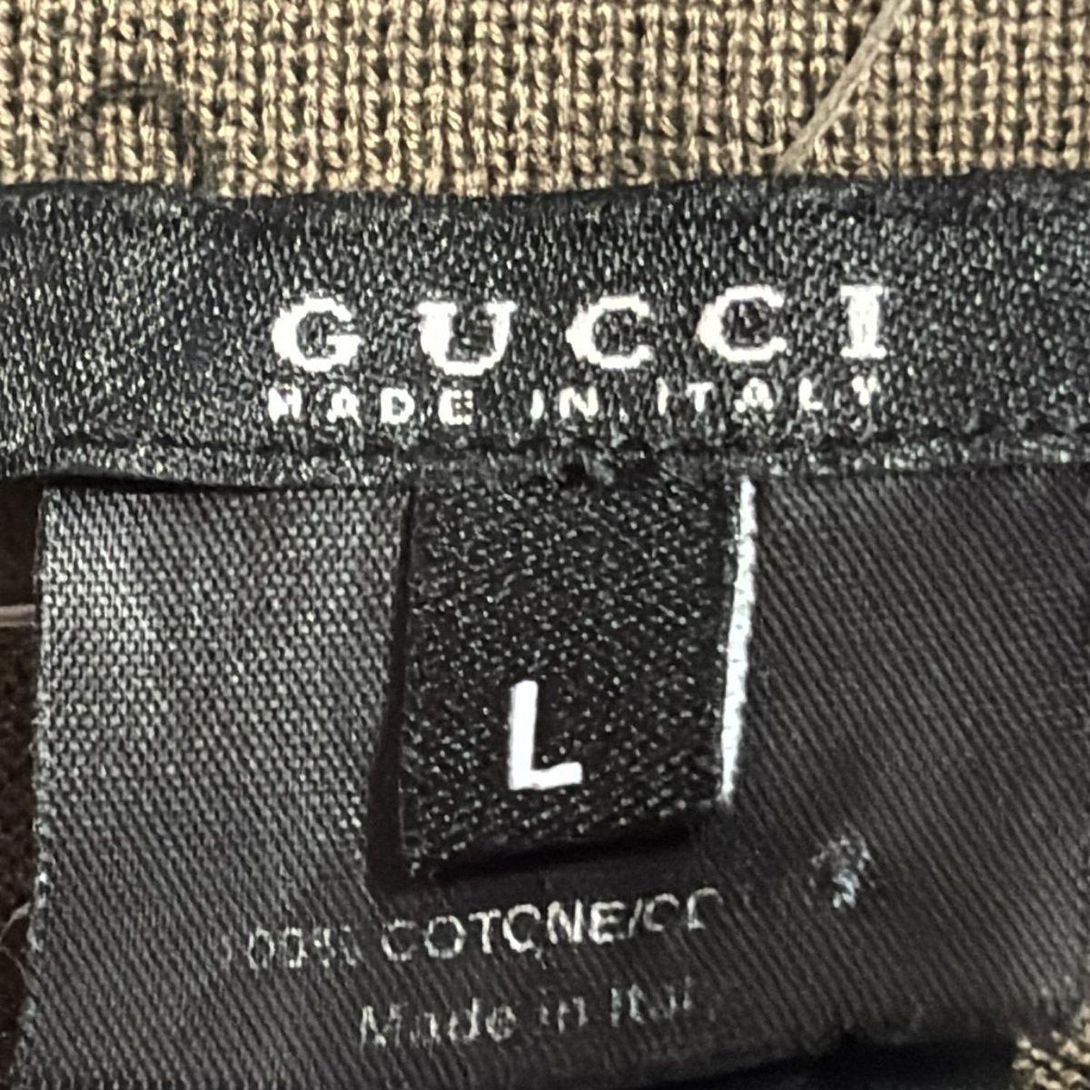GUCCI(グッチ) 半袖ポロシャツ サイズL メンズ - カーキ - メルカリ