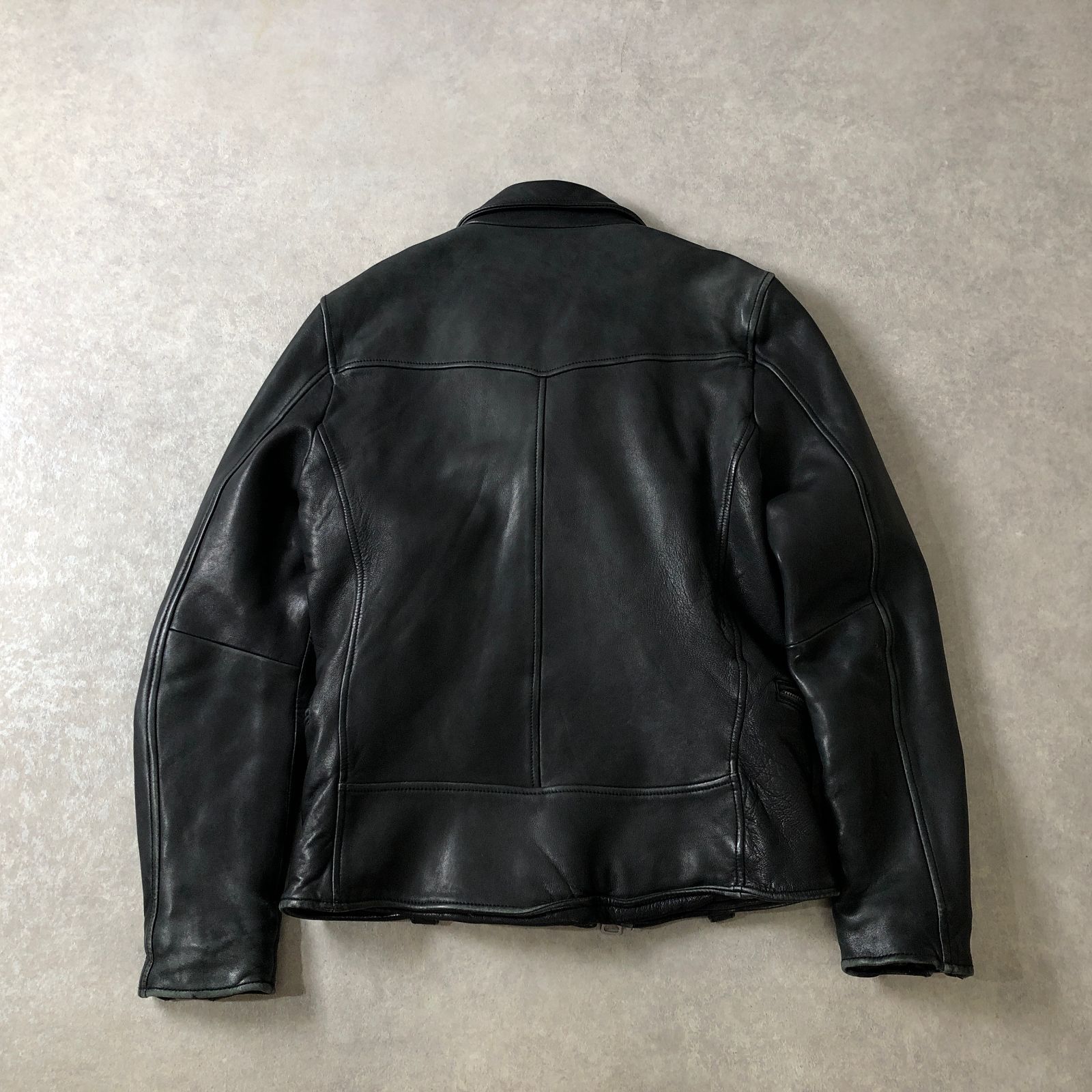 amphibian ラムレザー羊革ライダースジャケットLサイズ