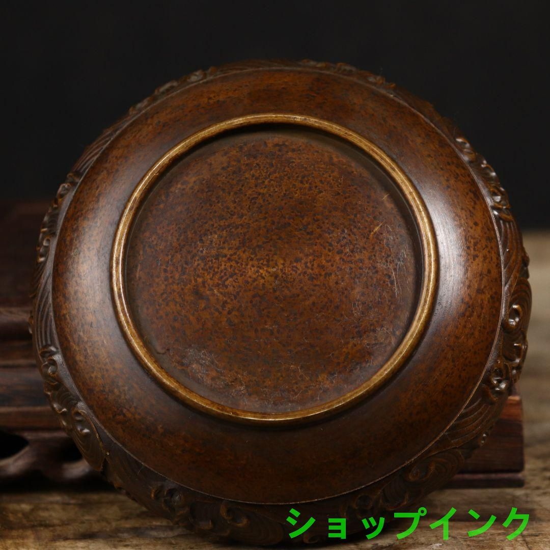 灰皿 リビング 茶室 茶台 香炉 置物 銅器 銅製品 - メルカリ