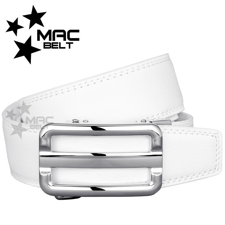 ゴルフ ベルト メンズ ゴルフベルト ブランド 白 穴なし オートロック 無段階 ゴルフウェア 大きいサイズ 紳士ベルト メンズベルト おしゃれ 新品 MBW-506sv