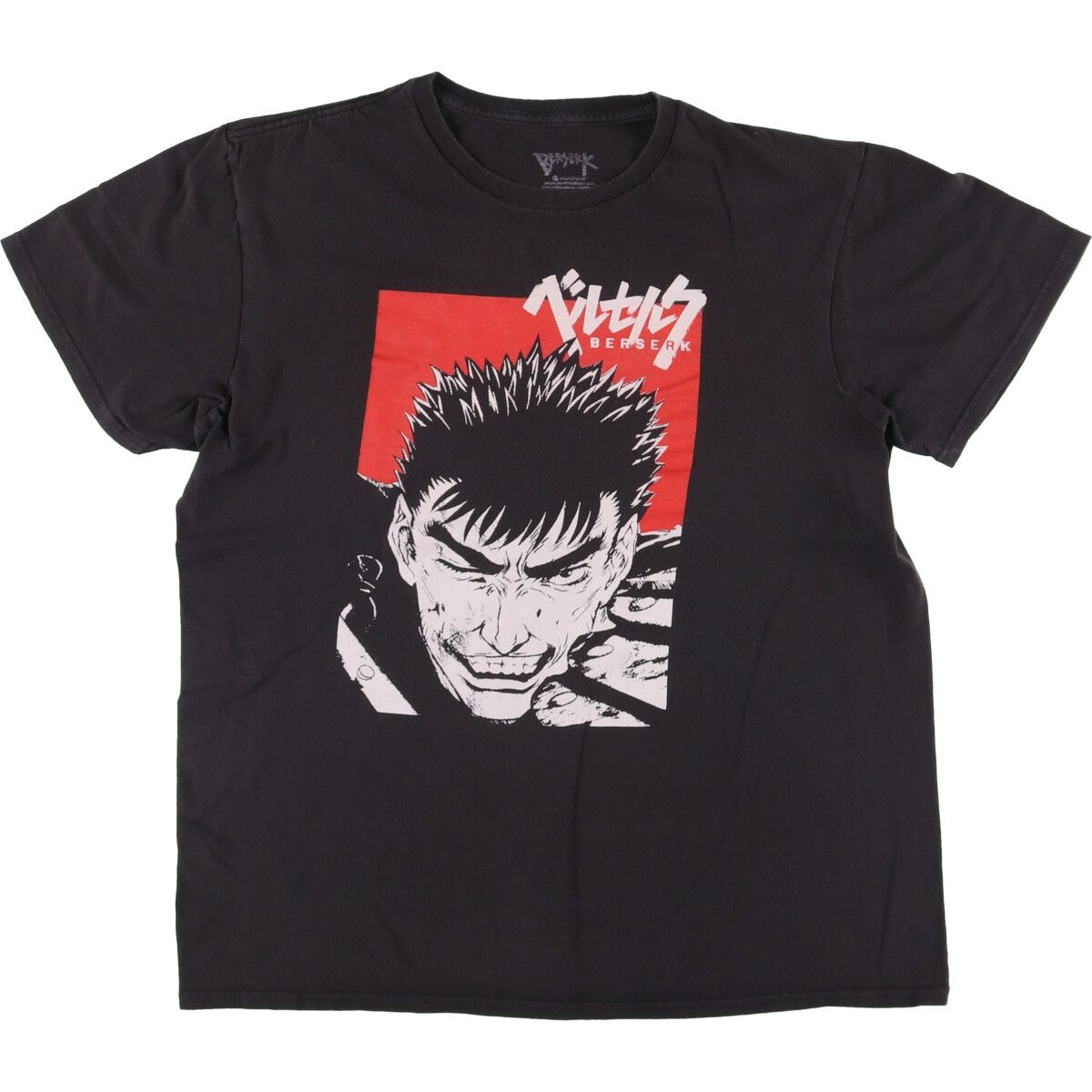 古着 BERSERK ベルセルク アニメ キャラクタープリントTシャツ メンズL 