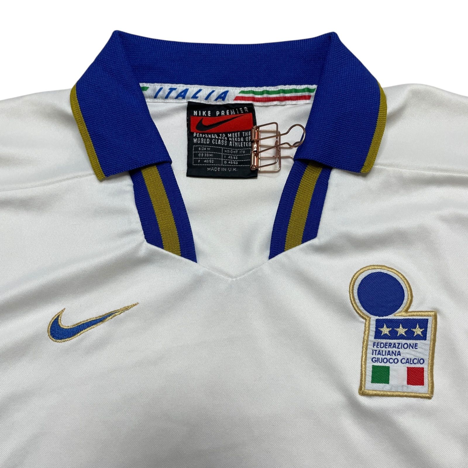 NIKE イタリア 96 アウェイ S/S シャツ M F6-12-05-CRM ナイキ