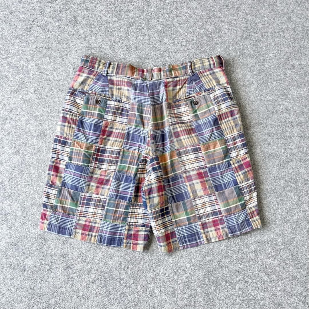 Brooks Brothers インド綿マドラスチェック パッチワークパンツ