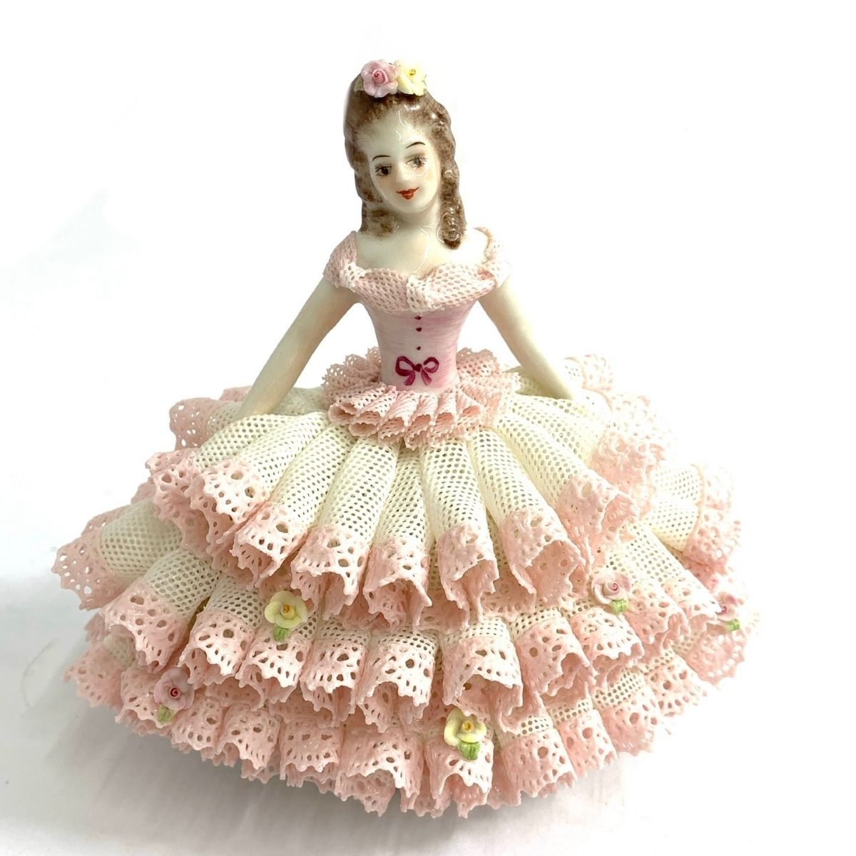 良好 IRISH DRESDEN アイリッシュドレスデン 陶器人形 フィギュ