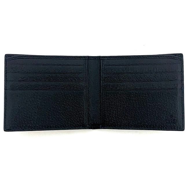 グッチ 二つ折り 財布 ブラック ゴールド アニマリエ ビー 523664