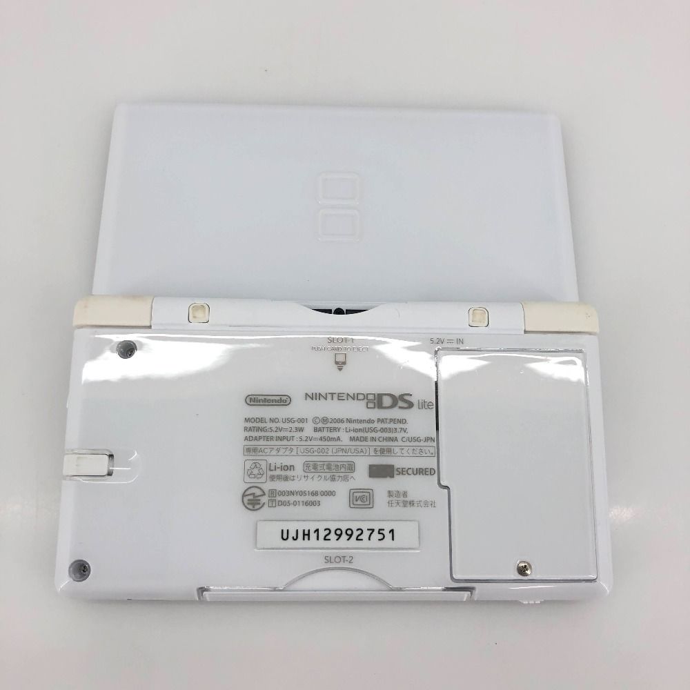 05w15774T DSLite ニンテンドー DSLite ホワイト 本体のみ 充電器 ソフトのみ6本 ポケモン他 動作 済み 品