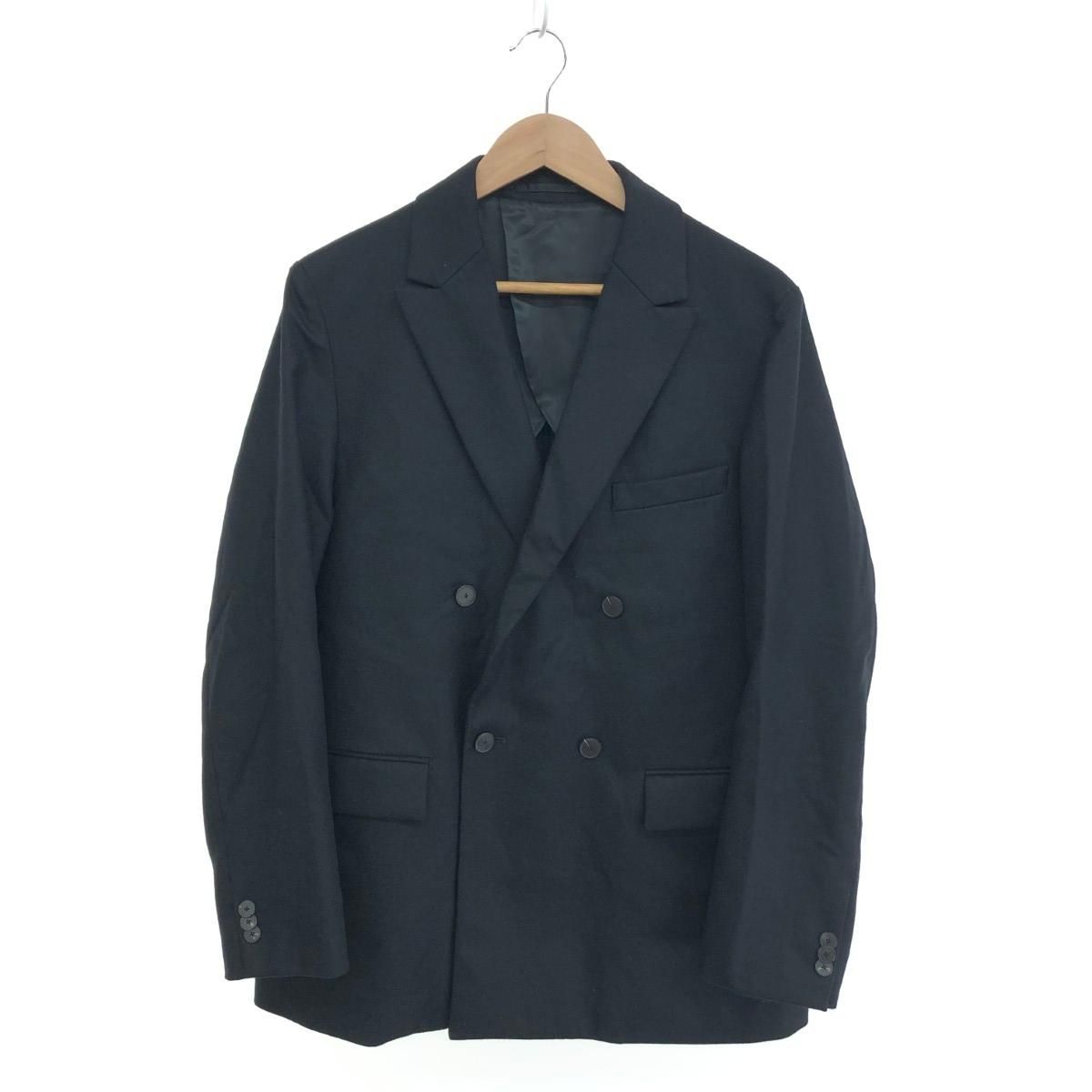 TOMORROWLAND トゥモローランド ダブルブレステッドジャケット サイズ:M ウールナイロンカシミヤ 63-07-35-07102 ブラック メンズ / 240001157164