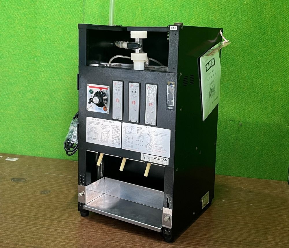 サンシン 電気式酒燗機 お燗番 NEC-31 動作良好 キュービ テナー 18Ｌ業務用酒パック 3本取 C-1549