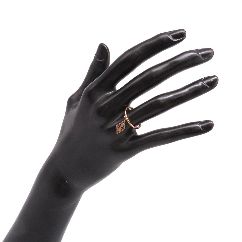 エルメス リング ガンバード Gambade Hロゴ K18PGピンクゴールド  