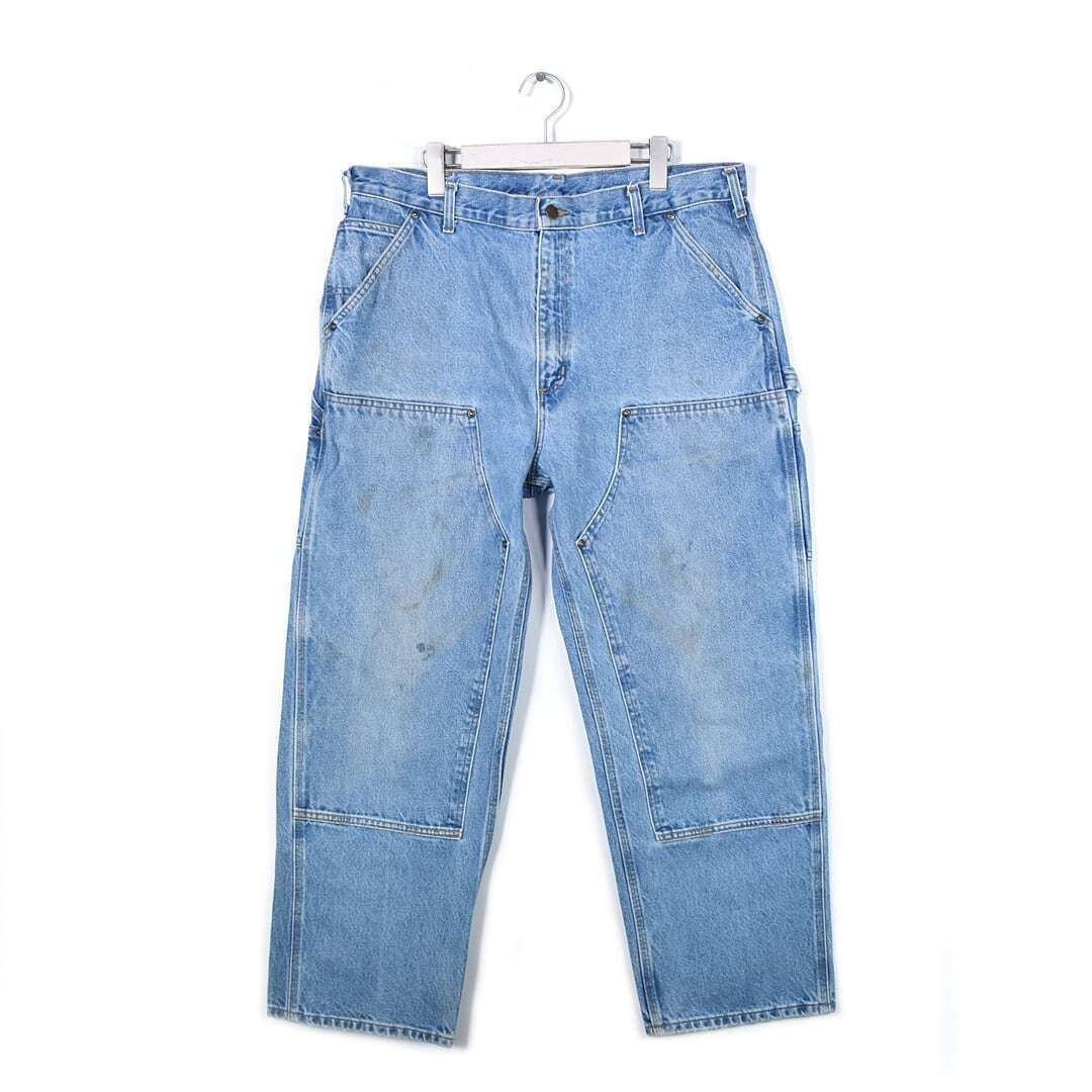 カーハート メキシコ製 ダブルニー デニム ペインターパンツ