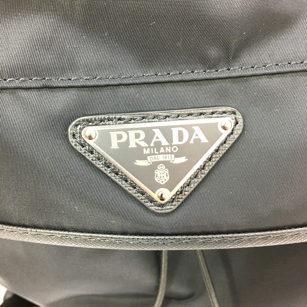 美品 PRADA プラダ 2VZ079 Re-Nylon リュックサック バックパック バック メンズ レディース ブラック - メルカリ