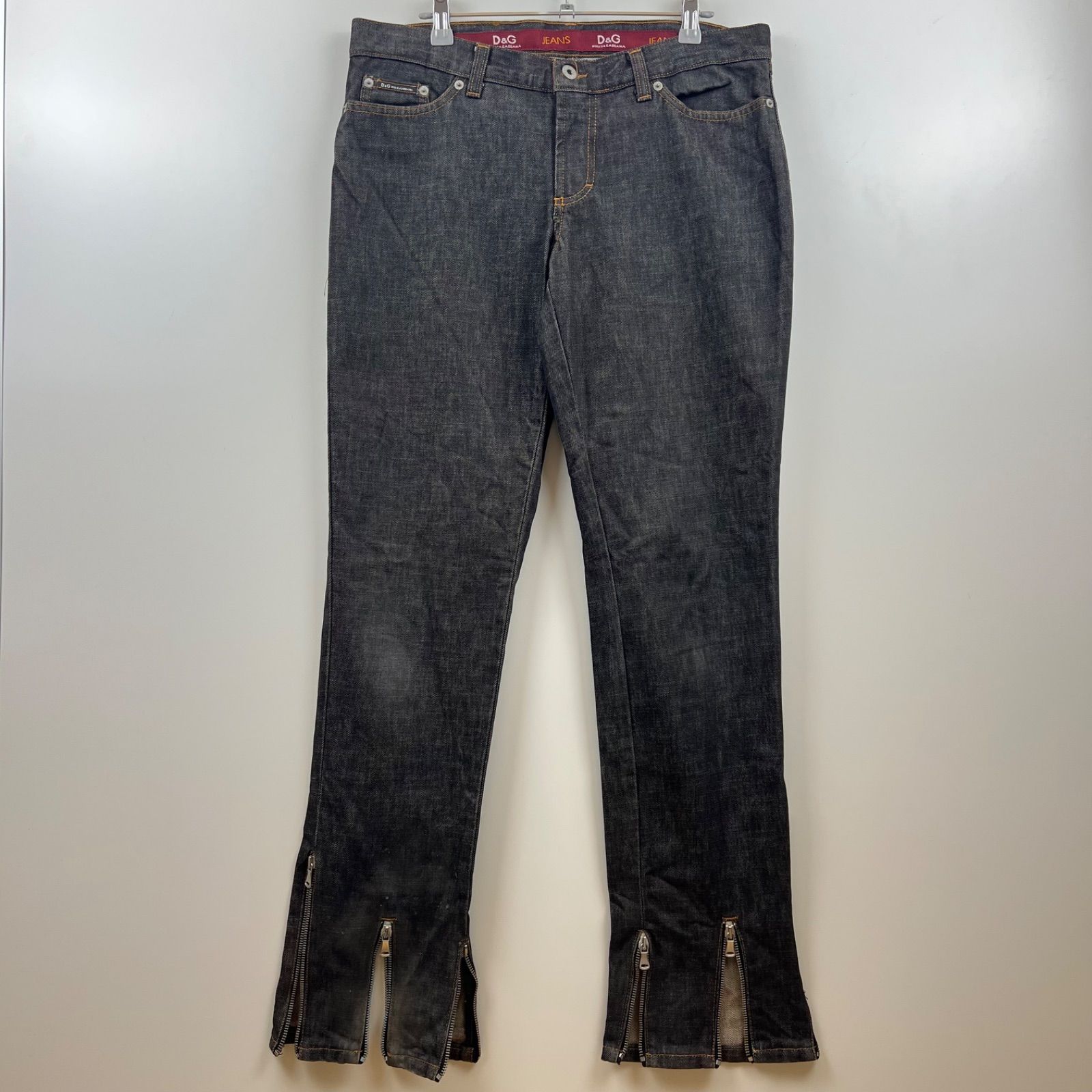 DOLCE&GABBANA D&G 00s superior many zip slit denim pants 30 