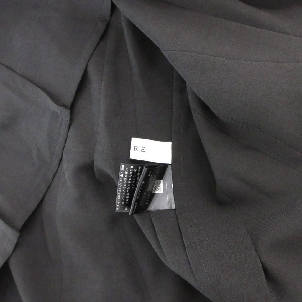  アドーア ADORE 24 SS ドライタッチ シアー ブラウス 長袖 38 黒 UO 長袖 シャツ ブラウス