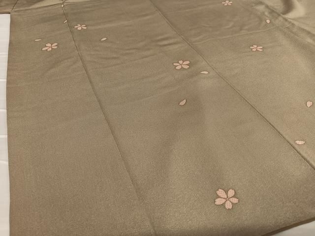 平和屋着物○上質な小紋 舞桜文 ゑり善扱い たとう紙付き 正絹