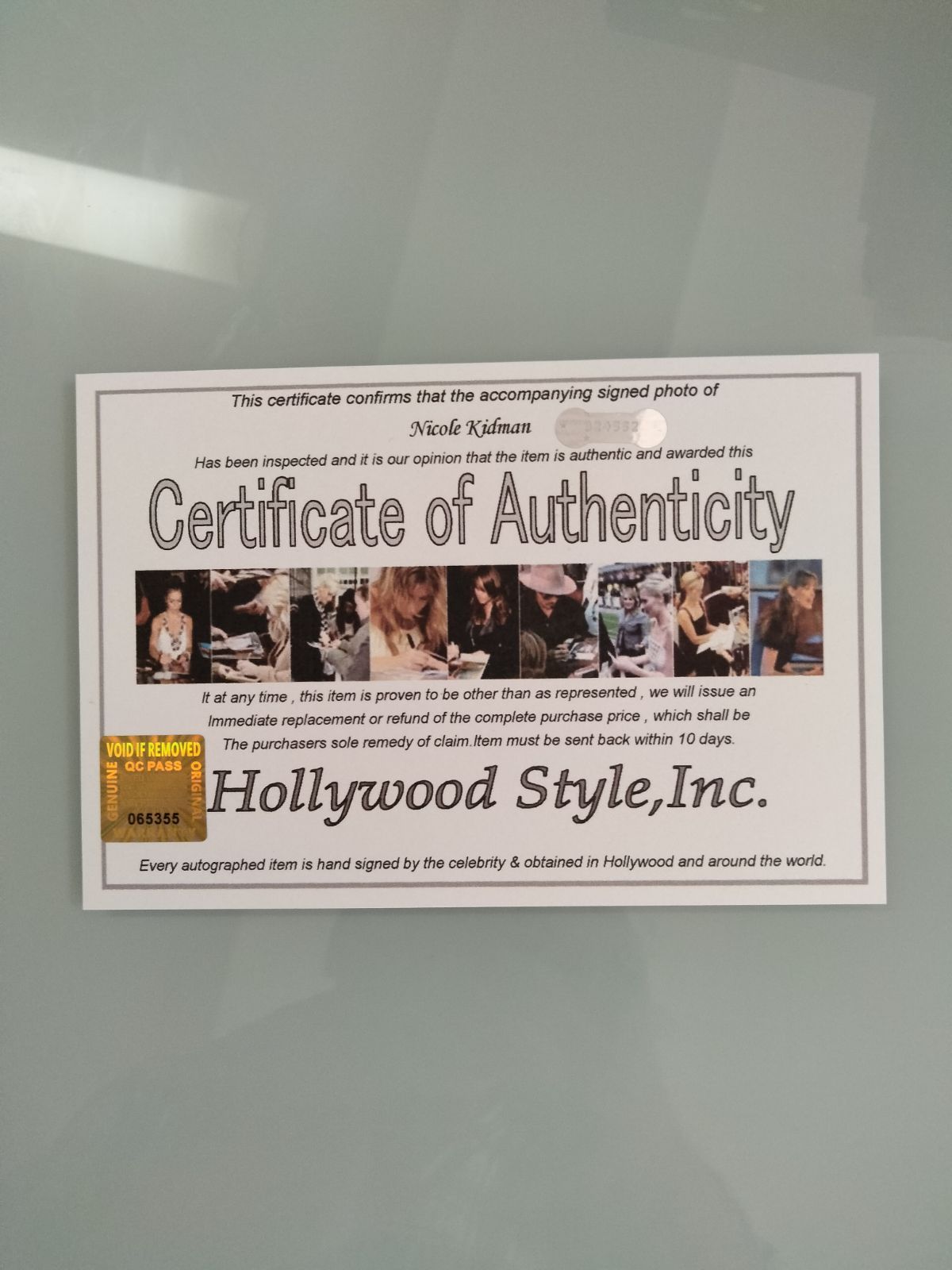 芸能人Nicole Kidman 直筆サイン バットマン フォーエヴァー