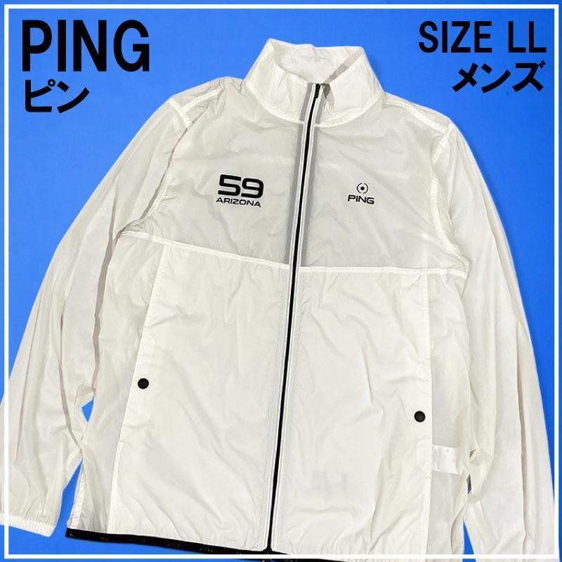 PING ピン 2022年モデル 薄手 ナイロン ジップ ジャケット LL