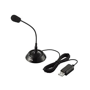 【】「非常に良い」（2009年モデル）ELECOM USBスタンドマイク ブラック (PS3対応) HS-MC02UBK