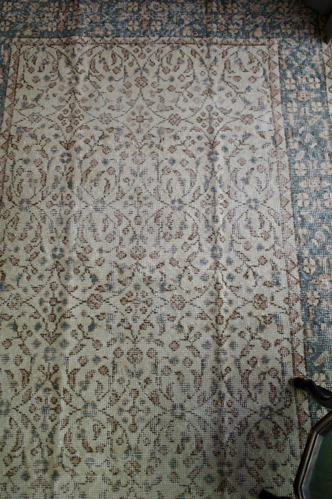 ヴィンテージラグ ナチュラルフローラル