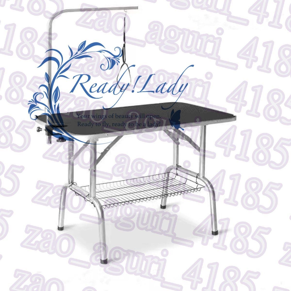 トリミングテーブル 多機能 トリミング台 ブルー トリミング用品