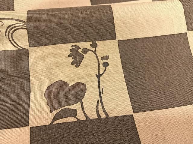 市松花文 正絹
