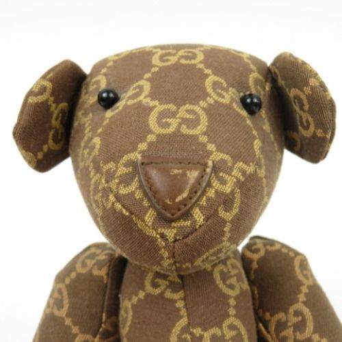 GUCCI ぬいぐるみ 77133 GUCCI グッチ GG柄 テディベア 置物 インテリア メンズ