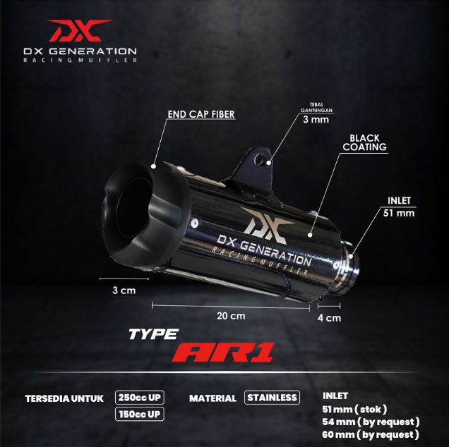 DX GENERATION AR1 フルエキマフラー ZX-25R ZX-4R - メルカリ