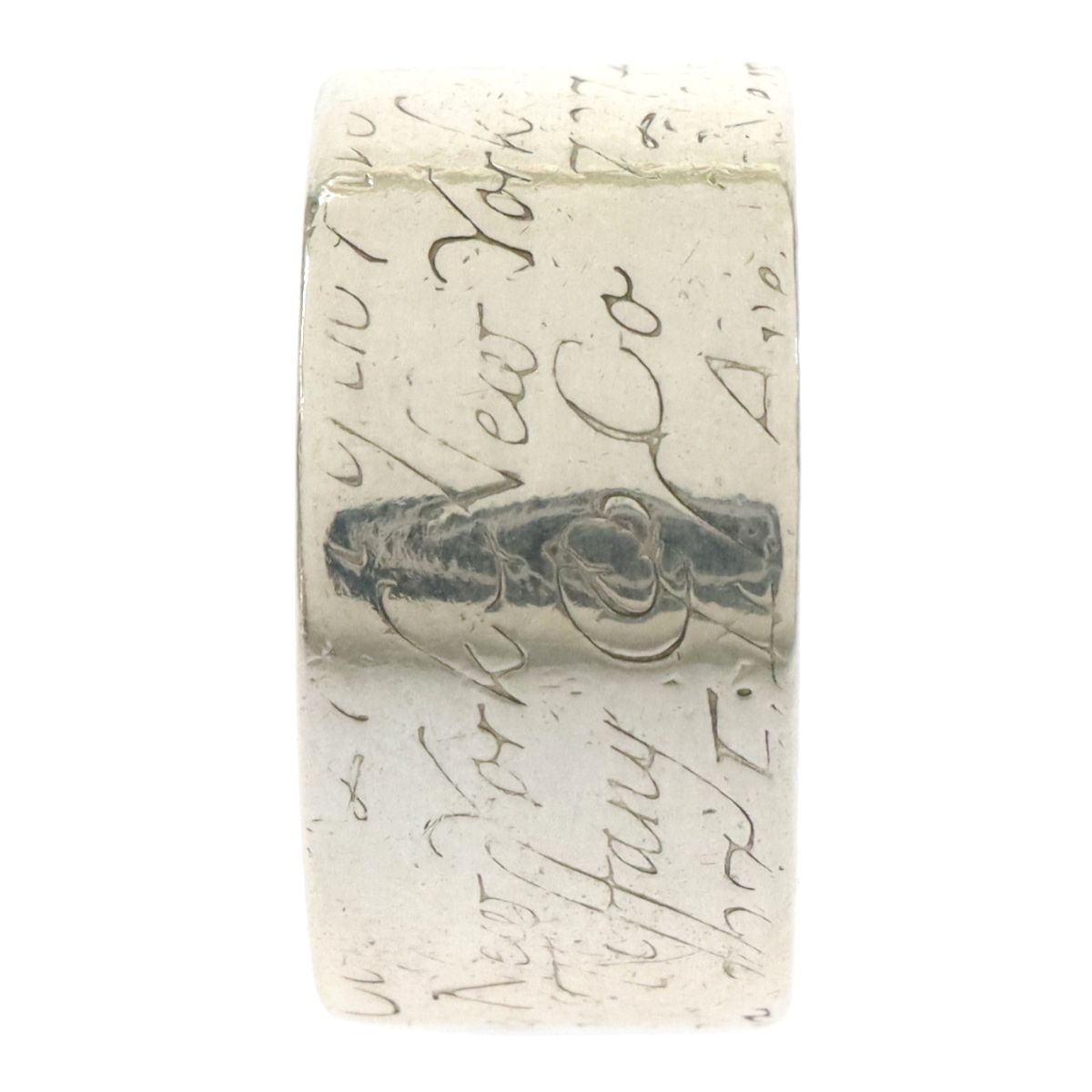 Tiffany ティファニー ノーツ ナローリング 指輪 シルバー 10号 美品 Tiffany&Co ティファニー ノーツナロー シルバー リング10