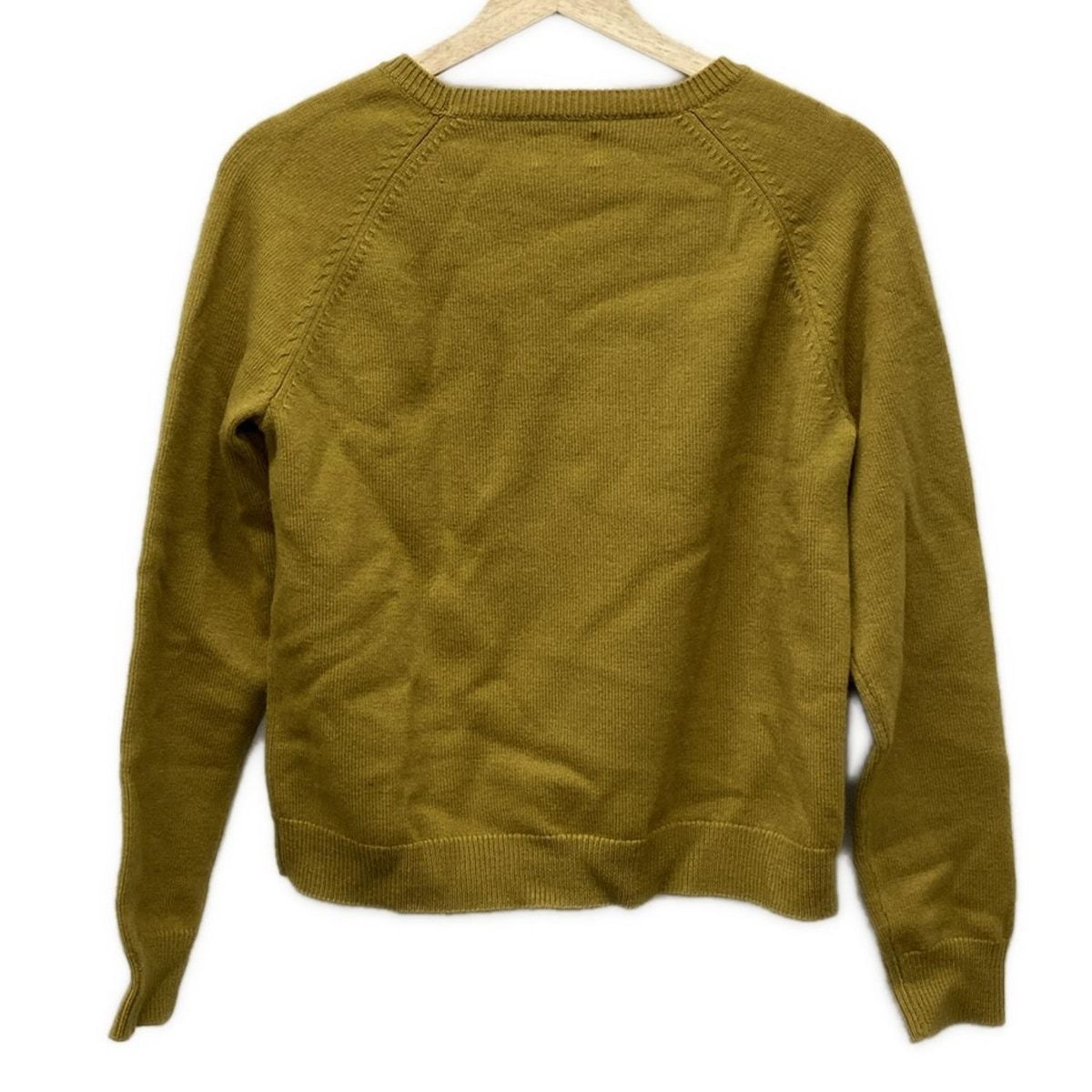 THE NORTH FACE ノースフェイス 長袖セーター サイズL レディース - イエローブラウン クルーネック