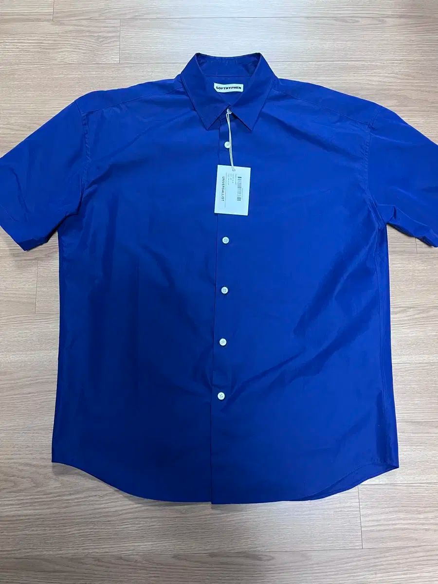 softhyphen ソフトハイフェン オーバーサイズ 半袖 シャツ 青 1